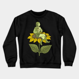 Elf with Tambourine Crewneck Sweatshirt